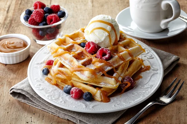 8 em Bélgica waffles crocantes