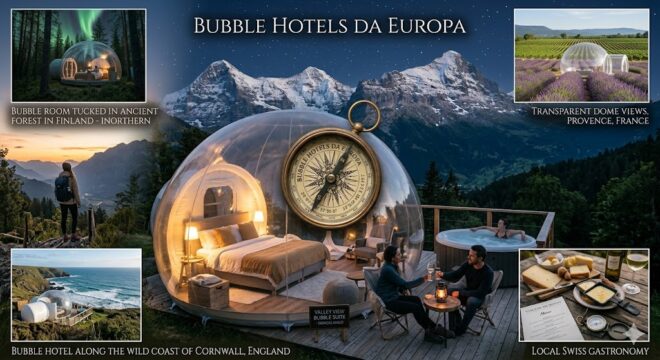 Dormir sob as Estrelas: Os Melhores Bubble Hotels da Europa