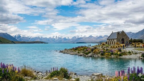2 em Nova Zelândia Lago Tekapo: Incríveis Paisagens de Sonho