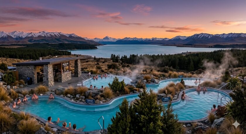 3 em Nova Zelândia Piscinas Quentes de Tekapo Springs